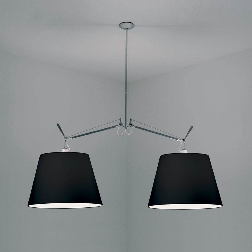 Double Empire Shade Pendant Lamp | Artemide Tolomeo | Italianfurniture.com