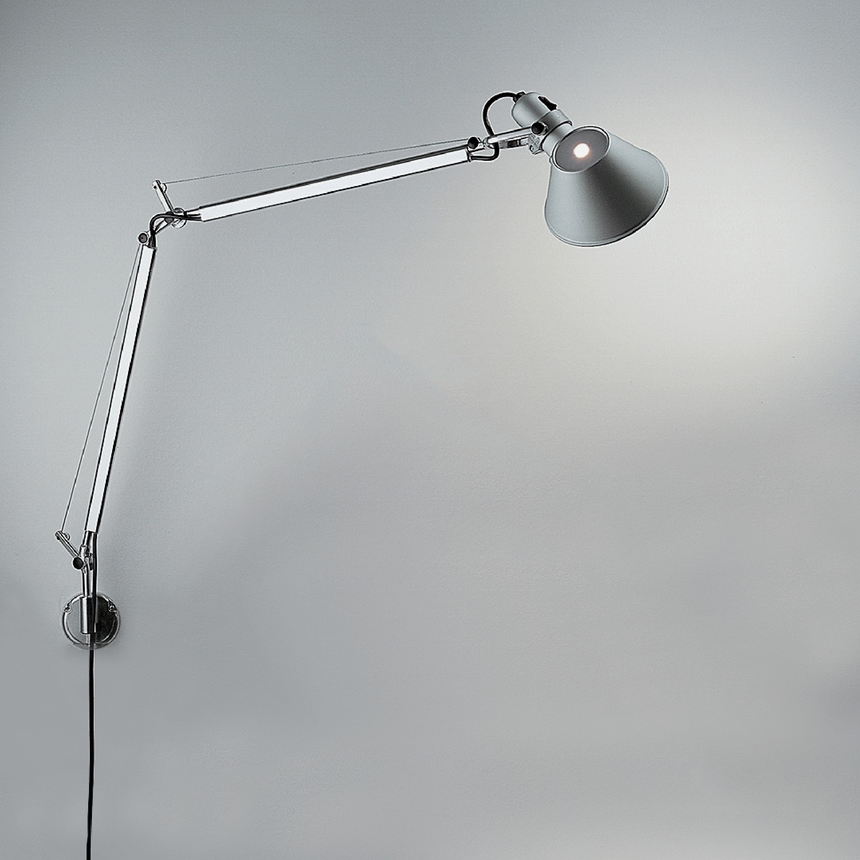 Aluminum Classic Wall Lamp | Artemide Tolomeo | Italianfurniture.com