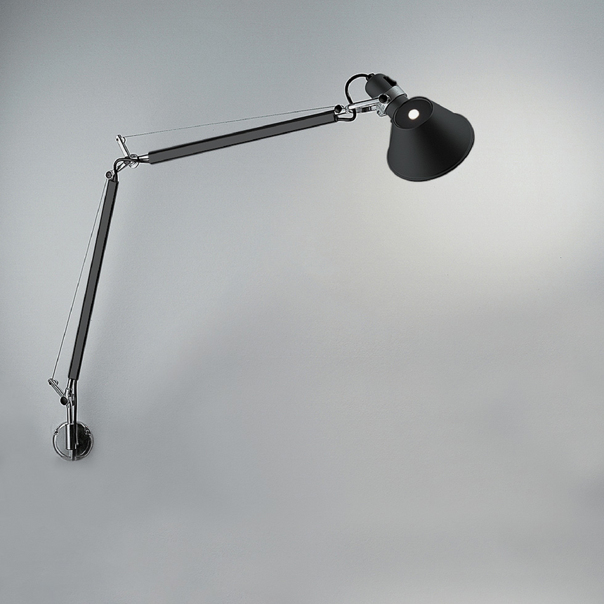 Aluminum Classic Wall Lamp | Artemide Tolomeo | Italianfurniture.com