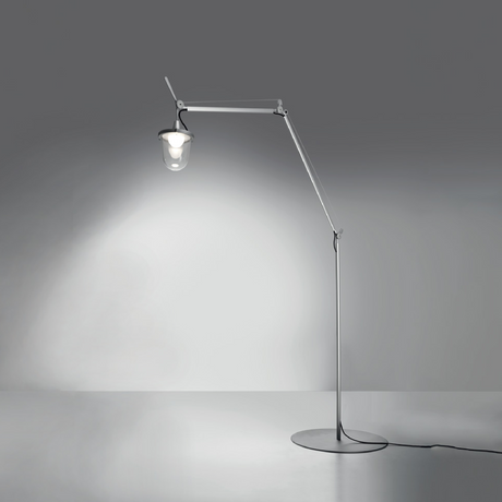 Transparent Outdoor Floor Lantern | Artemide Tolomeo | Italianfurniture.com