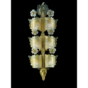 Floral Design Wall Lamp | Barovier & Toso Grand Hotel | Italianfurniture.com