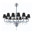 13-Bulb Cascade Shaded Chandelier | Barovier & Toso Nevada | Italianfurniture.com