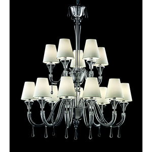 9-Shaded Bulbs Chandelier | Barovier & Toso Maryland | Italianfurniture.com