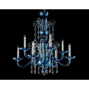 Cylindrical 8-Bulb Chandelier | Barovier & Toso Taymyr | Italianfurniture.com