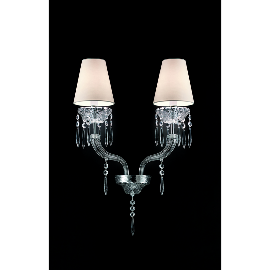 2-Shade Glass Wall Lamp | Barovier & Toso Président | Italianfurniture.com