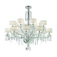 Fluted Shade 16-Bulb Chandelier | Barovier & Toso Première Dame | Italianfurniture.com