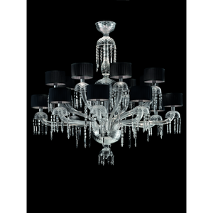 Fluted Shade 16-Bulb Chandelier | Barovier & Toso Première Dame | Italianfurniture.com