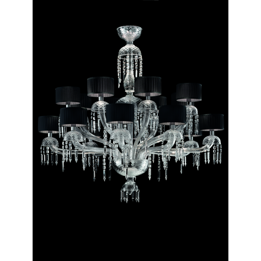 Fluted Shade 16-Bulb Chandelier | Barovier & Toso Première Dame | Italianfurniture.com