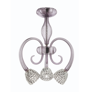 Curled Crystal Stems Chandelier | Barovier & Toso Quadri | Italianfurniture.com