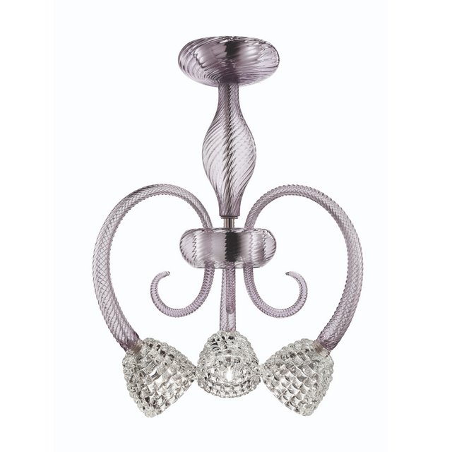 Curled Crystal Stems Chandelier | Barovier & Toso Quadri | Italianfurniture.com