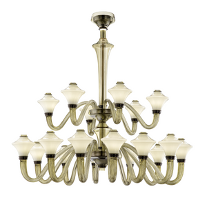 Art Deco 18-Bulb Chandelier | Barovier & Toso Metropolis | Italianfurniture.com