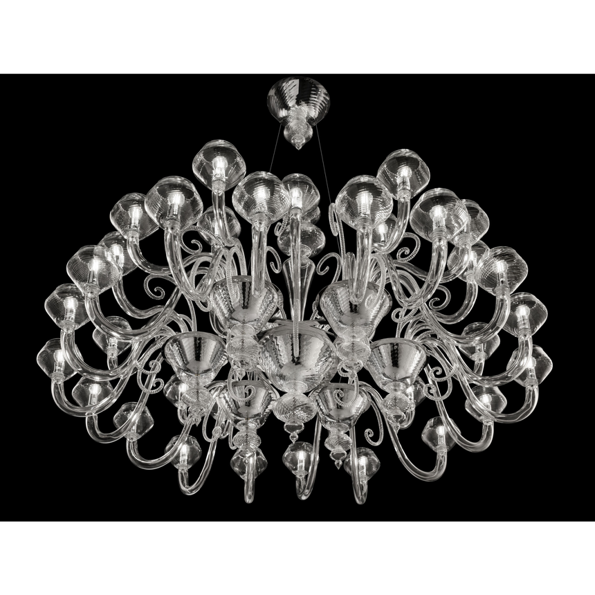 Glass 36-Bulb Chandelier | Barovier & Toso Magritte | Italianfurniture.com