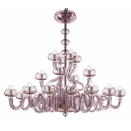 Curled Arm 20-Bulb Chandelier | Barovier & Toso Bissa | Italianfurniture.com