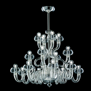 Curled Arm 20-Bulb Chandelier | Barovier & Toso Bissa | Italianfurniture.com