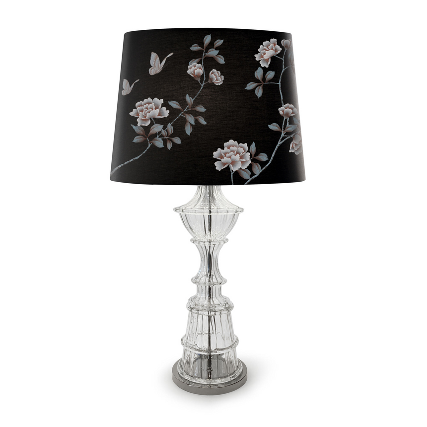 Venetian Crystal Ribbed Table Lamp | Barovier & Toso Samurai | Italianfurniture.com