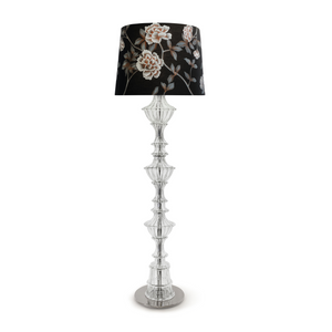 Venetian Crystal Ribbed Floor Lamp | Barovier & Toso Samurai | Italianfurniture.com