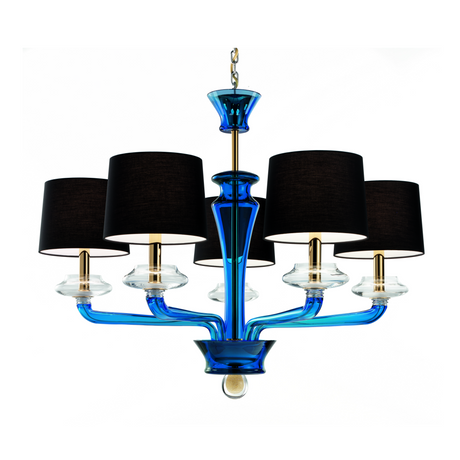 Drum Shade Crystal Chandelier | Barovier & Toso Saint Germain | Italianfurniture.com