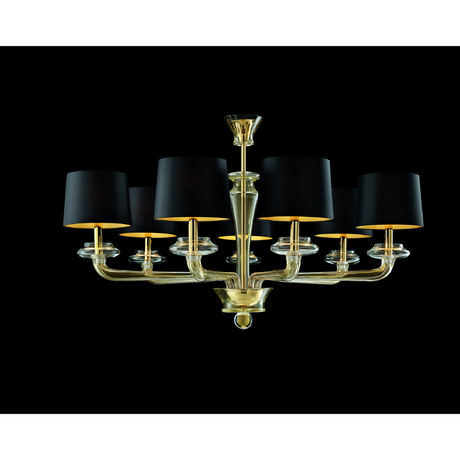 Drum Shade Crystal Chandelier | Barovier & Toso Saint Germain | Italianfurniture.com