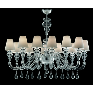 Drop Pendants 8-Bulb Chandelier | Barovier & Toso Ran | Italianfurniture.com