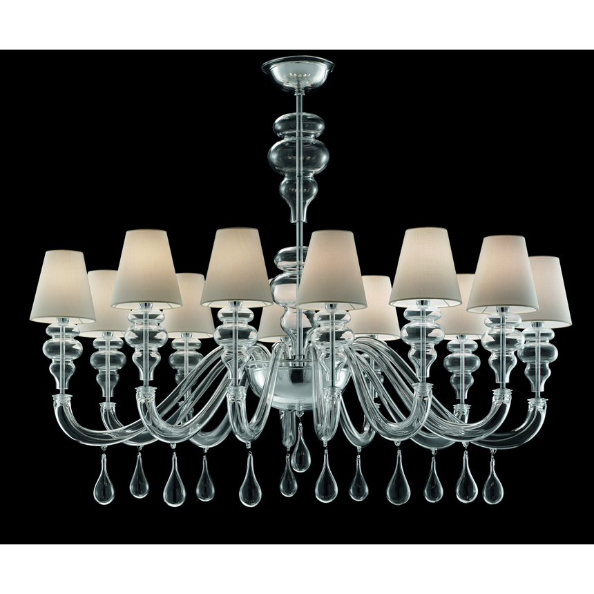 Drop Pendants 8-Bulb Chandelier | Barovier & Toso Ran | Italianfurniture.com