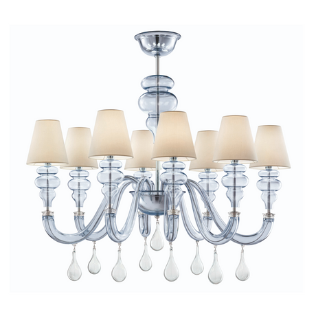 Drop Pendants 8-Bulb Chandelier | Barovier & Toso Ran | Italianfurniture.com