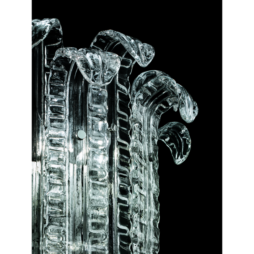 Venetian Crystal Leaves Wall Lamp | Barovier & Toso New Felci | Italianfurniture.com