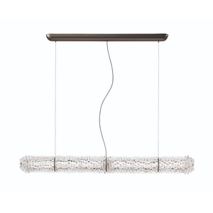 Elongated Crystal Hanging Lamp | Barovier & Toso Opéra | Italianfurniture.com