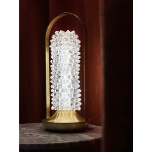 Multi-Facetted Crystal Table Lamp | Barovier & Toso Opéra | Italianfurniture.com