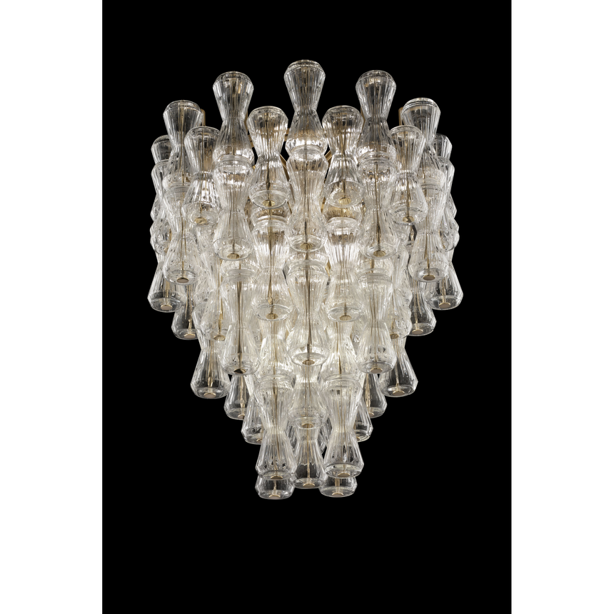 Hourglass Crystals Hanging Lamp | Barovier & Toso Clepsydra | Italianfurniture.com