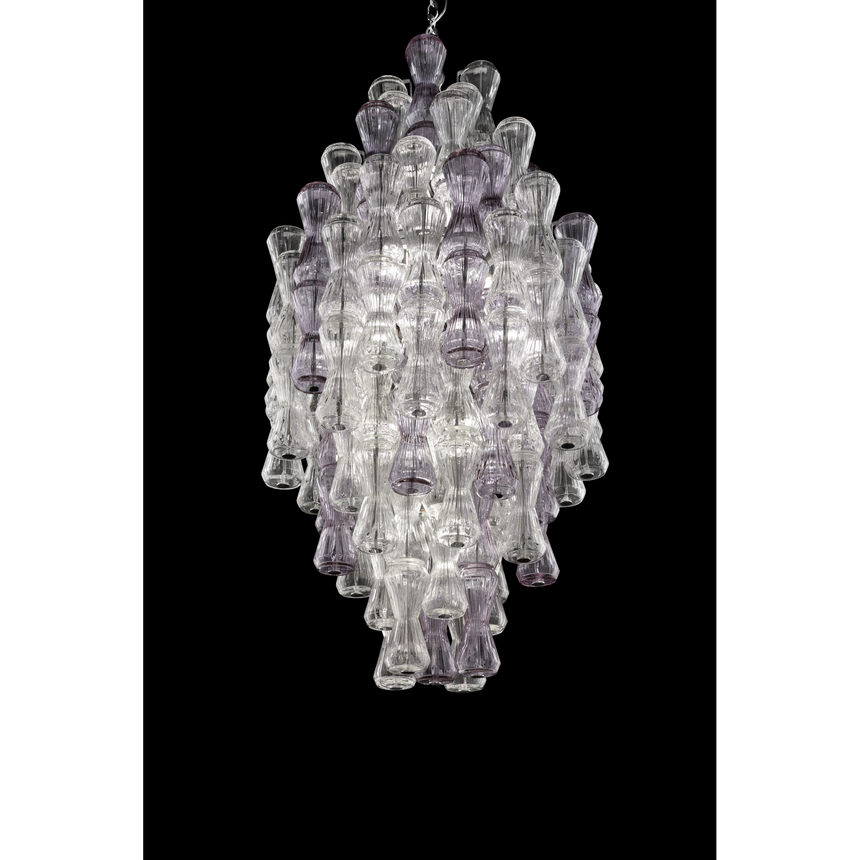 Hourglass Crystals Hanging Lamp | Barovier & Toso Clepsydra | Italianfurniture.com