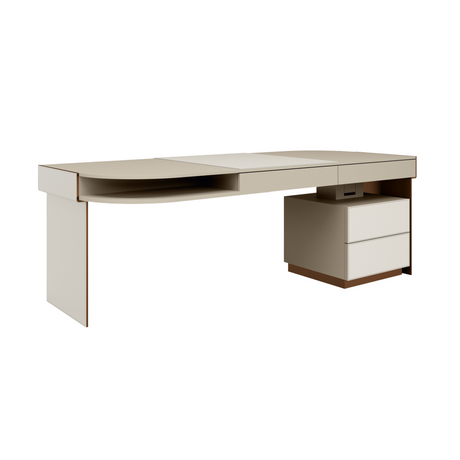 Leather Topped Drawer Desk | Bizzotto Italia Plume | Italianfurniture.com