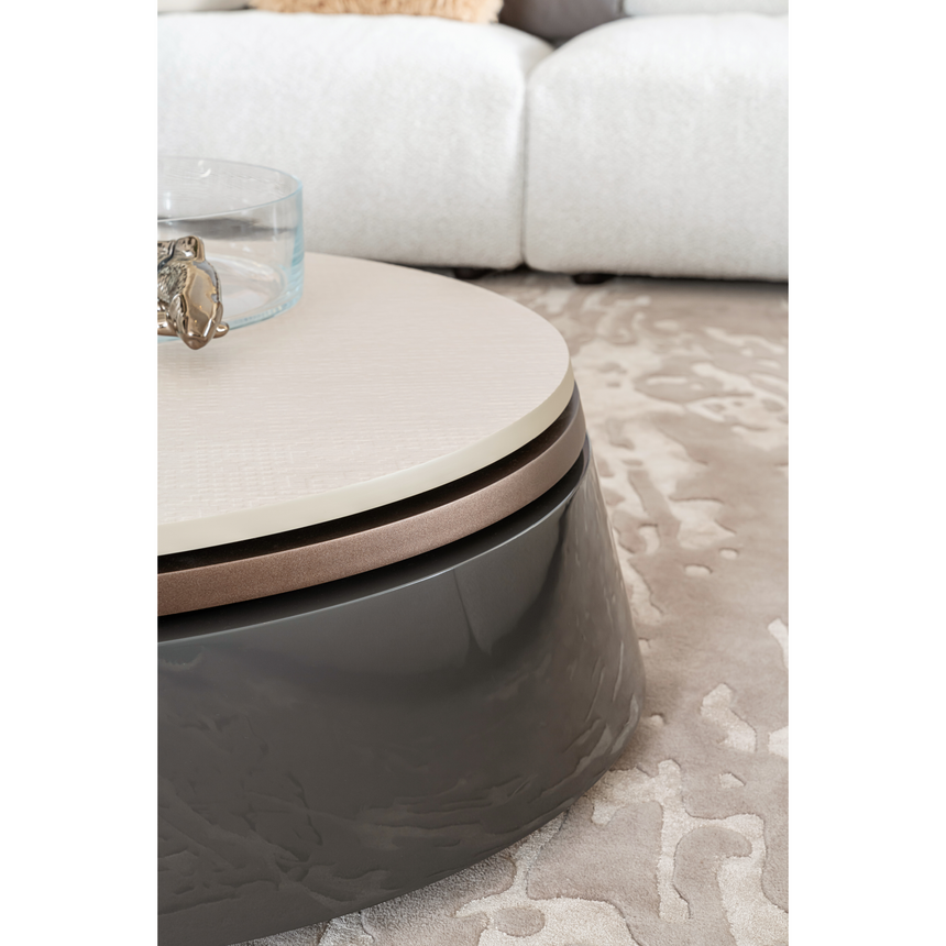 Triple Top Round Coffee Table | Bizzotto Italia Plinko | Italianfurniture.com