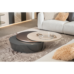 Triple Top Round Coffee Table | Bizzotto Italia Plinko | Italianfurniture.com