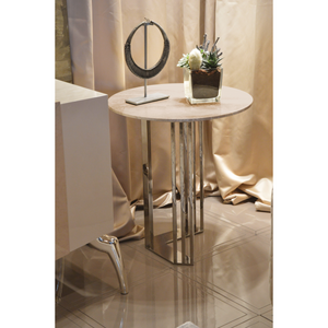 Modern Round Side Table | Bizzotto Italia Infinity | Italianfurniture.com