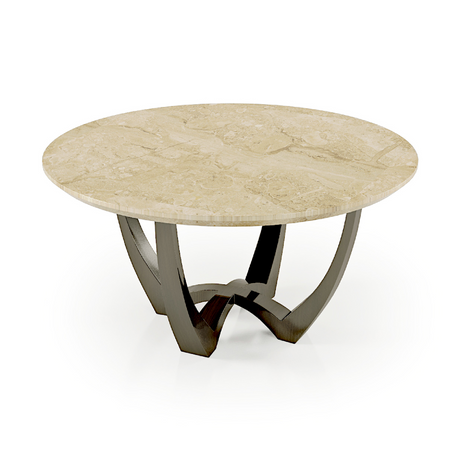 Cross-Base Round Coffee Table | Bizzotto Italia Symphony | Italianfurniture.com