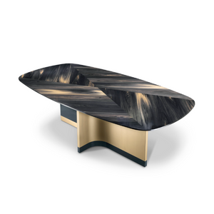 Bronze Base Dining Table | Bizzotto Italia Ikat | Italianfurniture.com