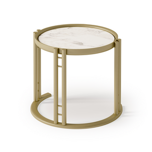 Stone Top Round Side Table | Bizzotto Italia Ikat | Italianfurniture.com