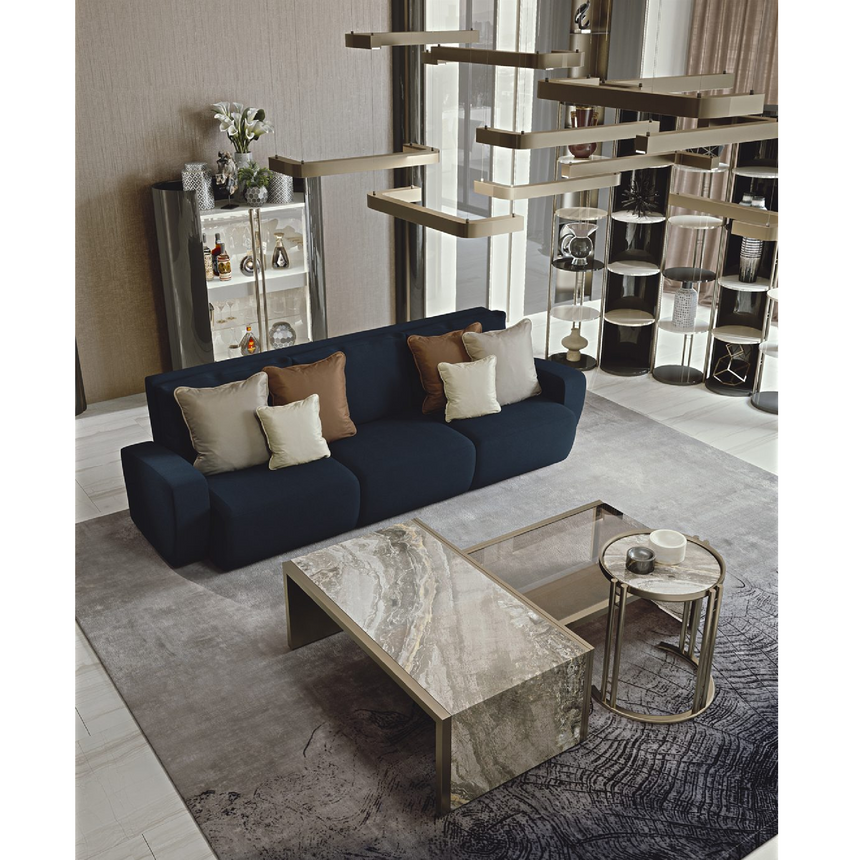 Metal Framed Rectangular Coffee Table | Bizzotto Italia Ikat | Italianfurniture.com