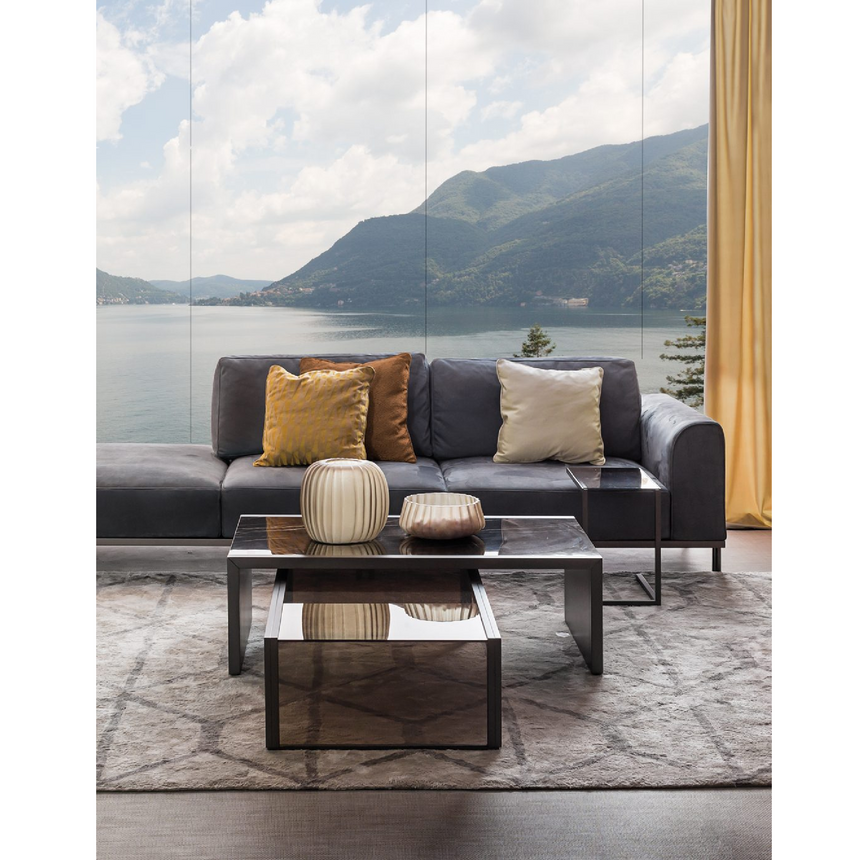 Metal Framed Rectangular Coffee Table | Bizzotto Italia Ikat | Italianfurniture.com