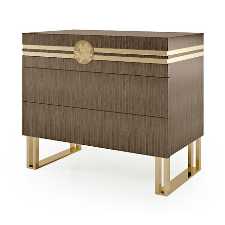 Metal Leg Modern Nightstand | Bizzotto Italia Infinity | Italianfurniture.com