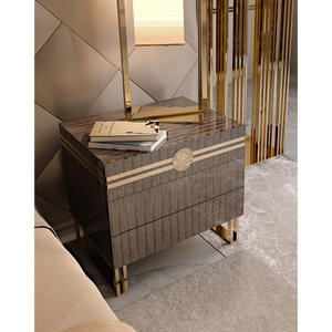 Metal Leg Modern Nightstand | Bizzotto Italia Infinity | Italianfurniture.com
