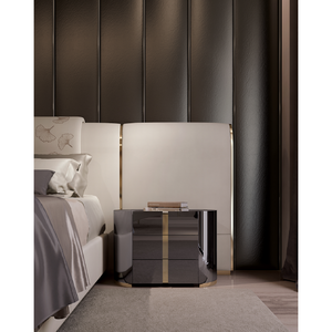 3-Drawer Modern Nightstand | Bizzotto Italia Ikat | Italianfurniture.com