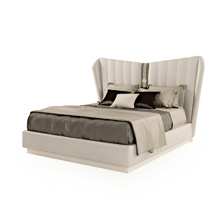 Channeled Modern King Bed | Bizzotto Italia Do-re | Italianfurniture.com