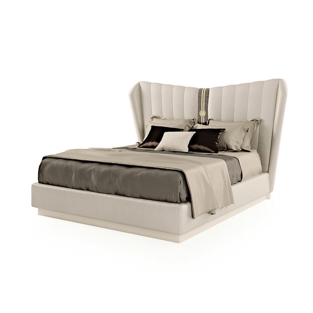 Channeled Modern King Bed | Bizzotto Italia Do-re | Italianfurniture.com