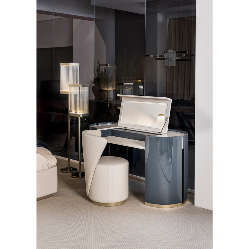 Curved Frame Vanity Table | Bizzotto Italia Ikat | Italianfurniture.com