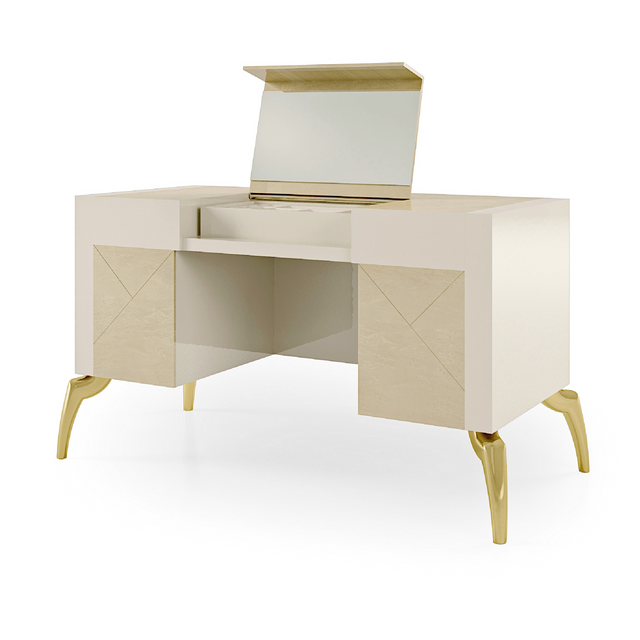 Geometric Patterned Vanity Mirror | Bizzotto Italia Symphony | Italianfurniture.com