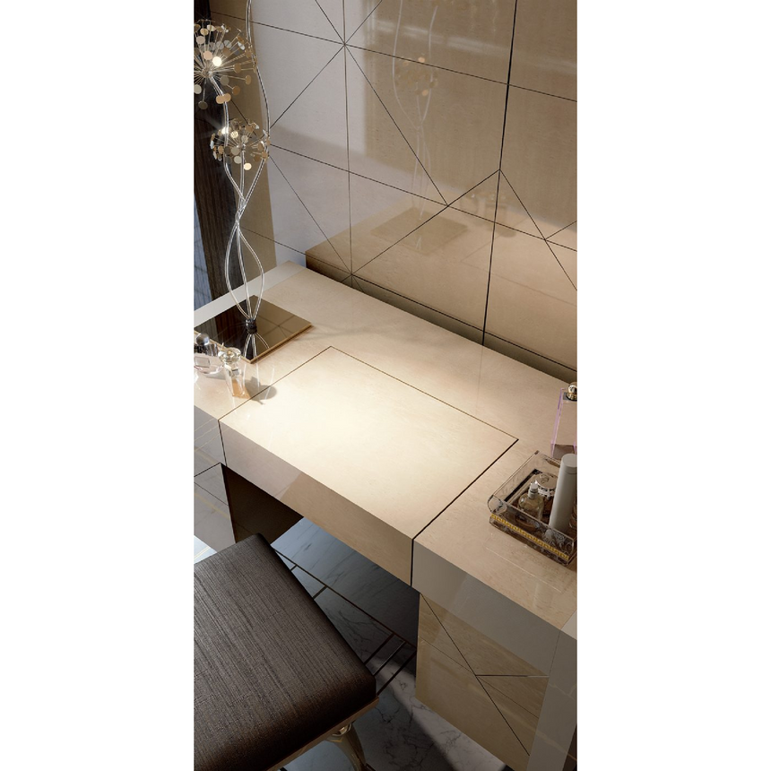 Geometric Patterned Vanity Mirror | Bizzotto Italia Symphony | Italianfurniture.com