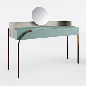 Leather Compartment Vanity Table | Bizzotto Italia Scene | Italianfurniture.com