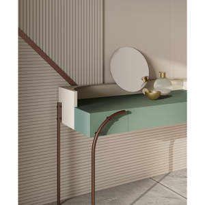 Leather Compartment Vanity Table | Bizzotto Italia Scene | Italianfurniture.com