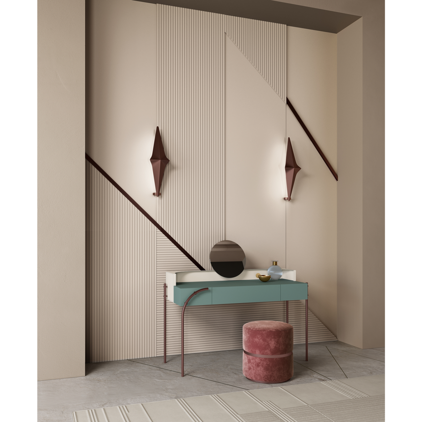 Leather Compartment Vanity Table | Bizzotto Italia Scene | Italianfurniture.com